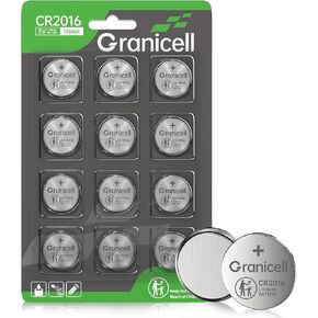 2016 Battery Compatible with Medical and Fitness Devices CR2016 Lithium 3V Coin Battery for Child Safety, Suitable for Key Fobs,Car Remote, Watch, Candle and More (CR2016-6)