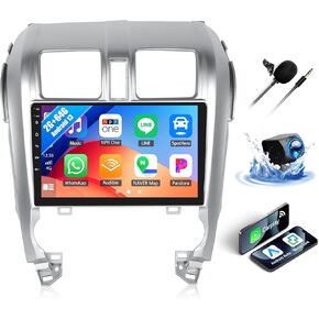 SIXWIN Android Car Stereo for Honda CRV 2007-2011 with Wireless CarPlay Android Auto Mirror Link 2G+64G 10.1 Inch Touchscreen Bluetooth GPS Navigation WiFi FM Backup Camera MIC