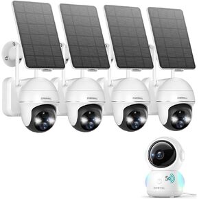 ZUMIMALL Security Cameras Wireless Outdoor, 5G/2.4G WiFi Baby Monitor with Camera and Audio, 2K Wired Pet Camera for Home Security