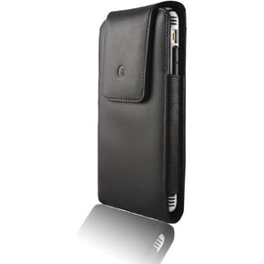 monsoon [Alpha] Genuine Leather Case Holster with Belt Clip for iPhone 11 Pro/iPhone Xs/X - fits 5.8" iPhone with Slim Case