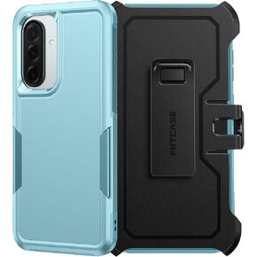 FNTCASE for Samsung Galaxy A16-5G Case: Dual Layer with Belt-Clip Holster Drop Protection Phone Case - Military Grade Shockproof Rugged Heavy Duty Protective Bumper Cell Cover (6.7 Inch/Black)
