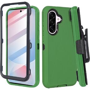 Designed for Samsung Galaxy A56 Case with Built-in Screen Protector, Belt Clip Holster, Heavy Duty Shockproof Drop Protection Military Grade Cover with Kickstand (Stripes)