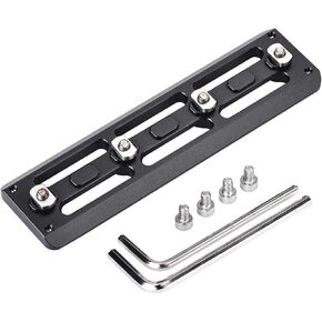 5.51 inch M Lok Arca Rail Mount Adapter Accessories for Arca-Swiss/RRS Tripod Head Aluminum, 2518