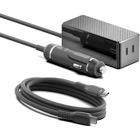 HKY Smart 145W 140W Laptop Car Charger 2-Port USB C PD3.1 12V-24V DC Adapter for MacBook Pro/Air,Dell,Lenovo,HP,MSI,Asus ROG Ally,Steam Deck,Samsung,Chromebook,Tablet,Phone,Starlink Mini