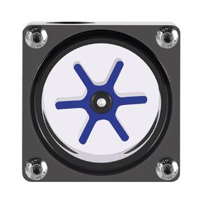 Flow Meter Indicator, 6 Impeller Flow Meter, Acrylic Water Coolin Flow Meter for Computer Water Coolin System 1/4 Thread