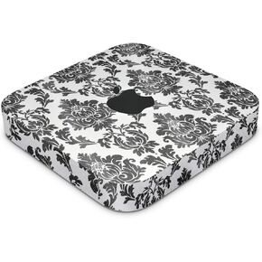Glossy Glitter Skin Compatible with Apple Mac Mini M2 (2023) - Vintage Damask - Premium 3M Vinyl Protective Decal Cover - Easy to Apply | Crafted in The USA by MightySkins