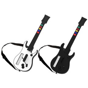 NBCP Guitar Hero Wii, Wireless Guitar for Wii Guitar Hero Clone Hero and Rock Band Games [ 2 PACK]