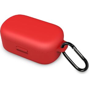 Geiomoo Silicone Case for Bose QuietComfort 2020, Soft Flexible Scratch Resistant Protective Cover with Carabiner (Black)