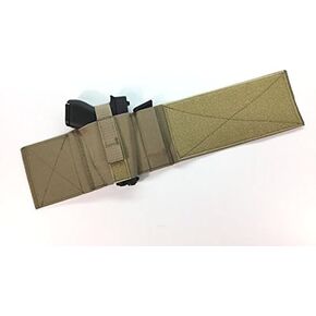 Daltech Force Safestcarry Boot Wrap Ankle Gun Holster with Mag Holster - CCW Concealed Carry Gun Holster for Over The Boot (Military Olive Tan)