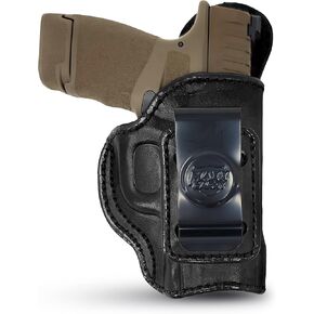 Genuine Leather Iwb Holster for Springfield Hellcat Pistol - Tactical Handgun Iwb Leather Holster Springfield Hellcat - Comfortable Appendix - Maxx Carry Holsters