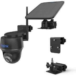Gutter Bracket Mount for Reolink Argus PT 3MP/4MP/5MP/2K,Reolink Argus PT 4K/8MP, Reolink Go PT Ultra Camera and Solar Panel (1pack,Black)