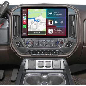 Android 14 Car Stereo for Chevy Silverado & GMC Sierra 2014-2018 - 13.1" QLED Touchscreen,Wireless CarPlay & Android Auto,4GB RAM, 64GB ROM,GPS Navigation,HD Backup Camera,Dual Wi-Fi,Bluetooth 5.0