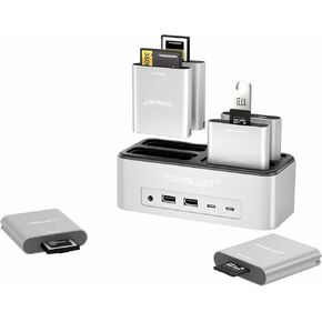 13 in 1 Professional Docking Station with 4 Expansion Slot + USB-C SD 4.0 Card Reader