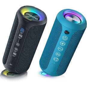 Ortizan X8 Pro Navy & X10 Blue Portable Bluetooth Speaker, IPX7 Waterproof Wireless Speaker with Loud Stereo Sound (Notice: This Bundled Product Does Not Support TWS Pairing)