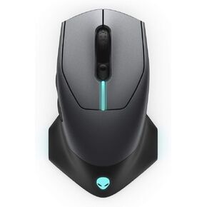 Alienware Wired/Wireless Gaming Mouse AW610M: 16000 DPI Optical Sensor - 350 Hour Rechargeable Battery Life - 7 Buttons - 3-ZONE Alienfx RGB Lighting (Renewed)