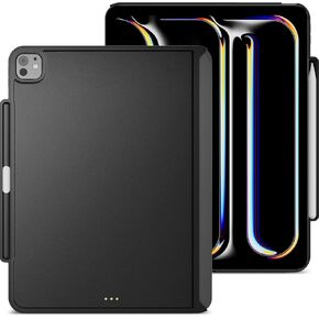 MAGEASY CoverBuddy for 2024 iPad Pro 13" - iPad Pro Case Compatible with Magic Keyboard for iPad Pro (M4), Enhanced Thickness & Heat Dissipation - Black (5.0 Leather)