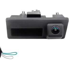 Vehicle Backup Camera CCD Compatible for Audi A4 A4L A3 S4 RS4 B9 VW Lavida Plus Skoda Car Rear View AHD 1080P Camera Reverse Parking Fisheye Lens Waterproof Cam Car Trunk Handle Camera