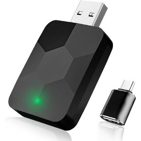 محول CarPlay اللاسلكي ، 2 في 1 مصغرة من الحجم اللاسلكي ومواد Adapter Adapter و Plug و Play Carplay Dongle - لا حاجة إلى كابلات للسيارات 2016+