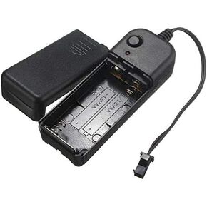 ABALDI El Wire Battery Pack Driver DC 3V Portable El Wire Inverter Electroluminescent Controller, El Tape and El Panel Driver Neon Strip Light Driver(DC-3V)
