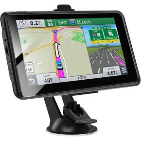 Pro GPS Navigation for Truck Car ، شاشة GPS في المركبات ، RV/سائقي تجاري شبه شاحنة ، نظام الملاحة 16G 7 "مع 41 تحذيرًا صوتيًا ، أمريكا الشمالية/الاتحاد الأوروبي ، الخريطة المزدوجة غير المتصلة ، تحديثات مجانية مدى الحياة