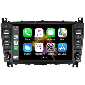بالنسبة إلى Mercedes Benz W203 W209 W219 A160 C180 C200 CLK200 Radio Android 13 Car Stereo 8 "