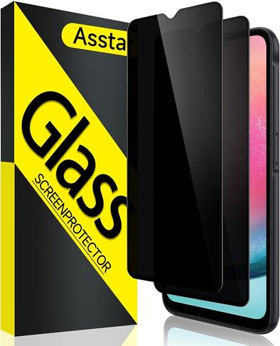 [عبوة من قطعتين] واقي شاشة للخصوصية لهاتف Samsung Galaxy A15 5G 6.5 بوصة، واقي شاشة من الزجاج المقوى المقاوم للكسر 9H لهاتف Samsung Galaxy A15 5G ملحقات صديقة للحماية من الدرجة العسكرية in Kuwait