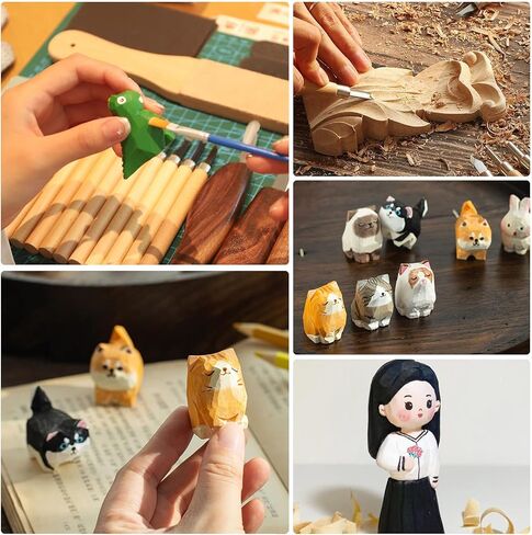 24Pcs Basswood Carving Blocks,2 Sizes Whittling Wood Basswood Blocks Wood Carving Blocks Bass Wood for Wood Carving for Beginners Kids and Adults in Saudi Arabia