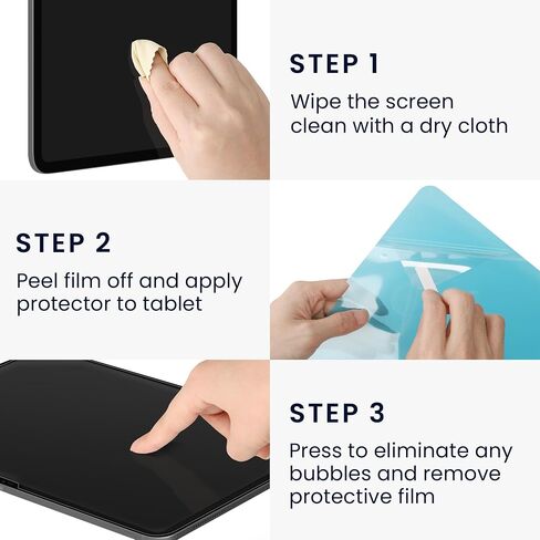 kwmobile Paper Feel Screen Protector Compatible with Apple iPad Pro 13" (2024) - Fingerprint Scratch Resistant - Paper Like for Writing and Sketching in Saudi Arabia
