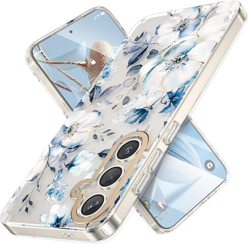 MILPROX Case for Samsung Galaxy S25 Plus - Slim Fit Floral S-25 Plus Cover, Elegant Feminine Flower Design, Ultra-Thin Anti-Yellowing Protective Cute Shell for Women and Girls, (Blossom) in Saudi Arabia