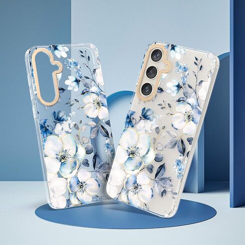MILPROX Case for Samsung Galaxy S25 Plus - Slim Fit Floral S-25 Plus Cover, Elegant Feminine Flower Design, Ultra-Thin Anti-Yellowing Protective Cute Shell for Women and Girls, (Blossom) in Saudi Arabia