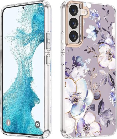 MILPROX Case for Samsung Galaxy S25 Plus - Slim Fit Floral S-25 Plus Cover, Elegant Feminine Flower Design, Ultra-Thin Anti-Yellowing Protective Cute Shell for Women and Girls, (Blossom) in Saudi Arabia