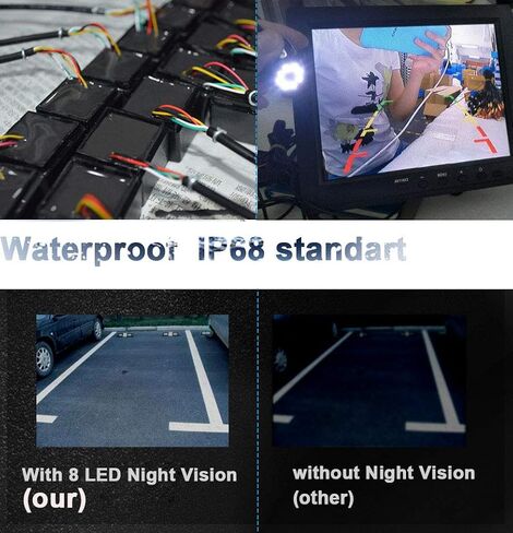 Waterproof Car Rear View Backup License Plate Light Camera 170 Degree Viewing Angle Night Vision for BMW X /1/3/5 Series E90 E91 E92 530I 530Li 320i 328i/X1 X3 X5 X6 M3 M1 E39 E46 E91 E88 E53 in Kuwait