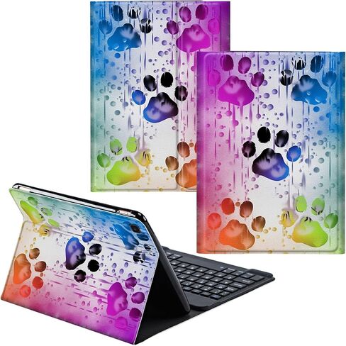 بالنسبة إلى Samsung Galaxy Tab A7 Lite Case Faceboard Wireless Fore و Pu Leather Cover Cover Cover Detective Tablet for Samsung Galaxy Tab A7 Lite 8.7 Inch 2021 - Purple Rose and Butterflies in Kuwait
