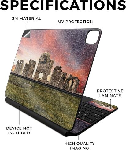 Carbon Fiber Skin Compatible with Apple Magic Keyboard for iPad Air 13-inch (M2) 2024 - Imposter - Premium 3M Vinyl Protective Wrap Decal Cover - Easy to Apply | Crafted in The USA by MightySkins in Saudi Arabia