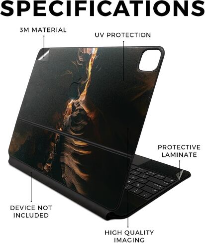 Carbon Fiber Skin Compatible with Apple Magic Keyboard for iPad Air 13-inch (M2) 2024 - Imposter - Premium 3M Vinyl Protective Wrap Decal Cover - Easy to Apply | Crafted in The USA by MightySkins in Saudi Arabia