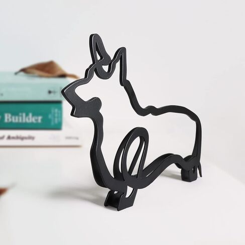 KOLYMAX Metal Cat Minimalist Art Wall Sculpture, Minimalist Abstract Cat Line Wall Art, Modern Minimalist Home Decoration Minimalist Living Room Wall Decoration in Kuwait