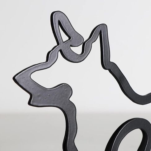 KOLYMAX Metal Cat Minimalist Art Wall Sculpture, Minimalist Abstract Cat Line Wall Art, Modern Minimalist Home Decoration Minimalist Living Room Wall Decoration in Kuwait