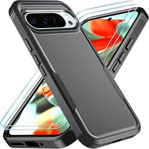 حافظة لهاتف Google Pixel 9 Pro XL مع واقي شاشة عالي الدقة وشديد التحمل لكامل الجسم ومقاوم للصدمات من الدرجة العسكرية (أخضر نعناعي) in Saudi Arabia