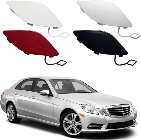 TOPUS Front Bumper Tow Hook Cover for Mercedes Benz E350 E500 E550 2010 2011 2012 2013 for Mercedes Benz E250 11 12 13 Towing Eye Cap Trailer Cover A2078850123 2078850123 (Black, Right Side) in Kuwait