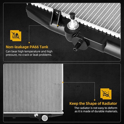 DWVO Radiator Complete Radiator Compatible with 2002-2006 Altima Compatible with 2004-2006 Maxima 3.5L V6 in Kuwait