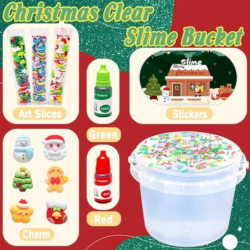 Pink Crunchy Clear Slime 13 OZ Big Bucket Gifts for Girls & Boys, Stretchy & Non-Sticky, Super Soft Stress Relief Toy, Idea Birthday Gifts, Party Favors for Kids, Christmas Stocking Stuffers in Kuwait