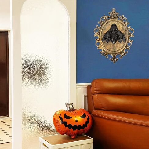 KVTTOZA عيد الميلاد الخفافيش رئيس جدار ديكور الحيوان رئيس جدار الذهب خمر جدار النحت ديكور المنزل الفن ديكور تمثال القوطية لغرفة المعيشة غرفة نوم الديكور in Kuwait