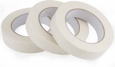 Lichamp Masking Tape 1 inch, 4 Pack General Purpose Masking Tape Beige, White Masking Paper for Painting, Arts, Crafts, 1 inch x 55 Yards x 4 Rolls (220 Total Yards) in Kuwait