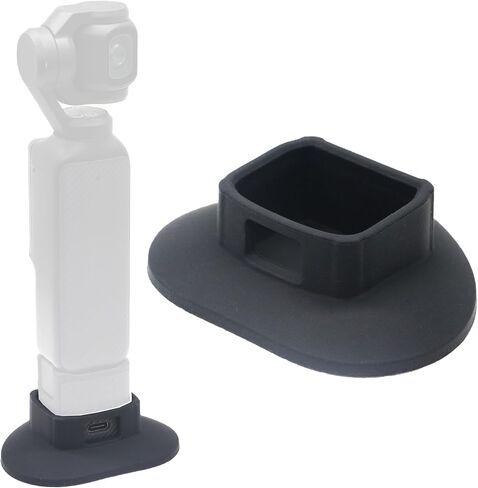 PCTC Silicone Non-Slip Desktop Mount Compatible with DJI Osmo Pocket 3,Silicone Non-Slip Desktop Mount,Compact Portable Stabilizing Base for Steady Shots On-The-Go (Black) in Saudi Arabia