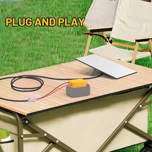 for Starlink Mini DC Power Cable Compatible with Dewalt 20V Battery 10FT, Power Wheel Adapter with Switch Direct to Starlink Mini DC Power Cable, Small and Portable Kit in Saudi Arabia