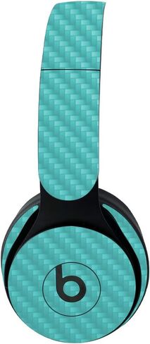 Mayyskins Carbon Carbon Skin for Beats Solo Pro Wireless Headons - الأصفر الصلب | واقي ، دائم من ألياف الكربون المحكم | من السهل تطبيق الأنماط وإزالتها وتغييرها | صنع في الولايات المتحدة in Kuwait