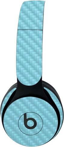 Mayyskins Carbon Carbon Skin for Beats Solo Pro Wireless Headons - الأصفر الصلب | واقي ، دائم من ألياف الكربون المحكم | من السهل تطبيق الأنماط وإزالتها وتغييرها | صنع في الولايات المتحدة in Kuwait
