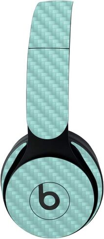 Mayyskins Carbon Carbon Skin for Beats Solo Pro Wireless Headons - الأصفر الصلب | واقي ، دائم من ألياف الكربون المحكم | من السهل تطبيق الأنماط وإزالتها وتغييرها | صنع في الولايات المتحدة in Kuwait