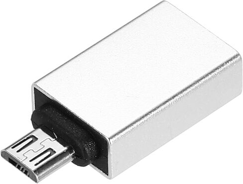 Meccanixity USB إلى محول USB Micro ، USB 3.0 أنثى إلى محول الذكور Micro USB للسيارة المحمولة بالهاتف Silver in Kuwait