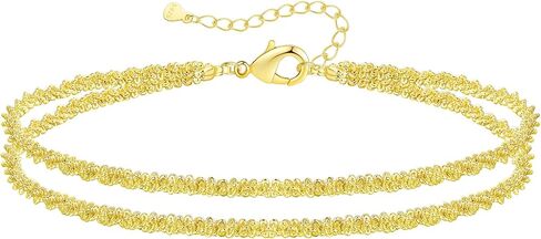 Gold Beaded Bracelets for Women, Stackable Gold Initial Bracelets for Women Non Tarnish, 14K Real Gold Plated Stretch Bead Ball Waterproof Bracelet with Letter Bracelets in Kuwait